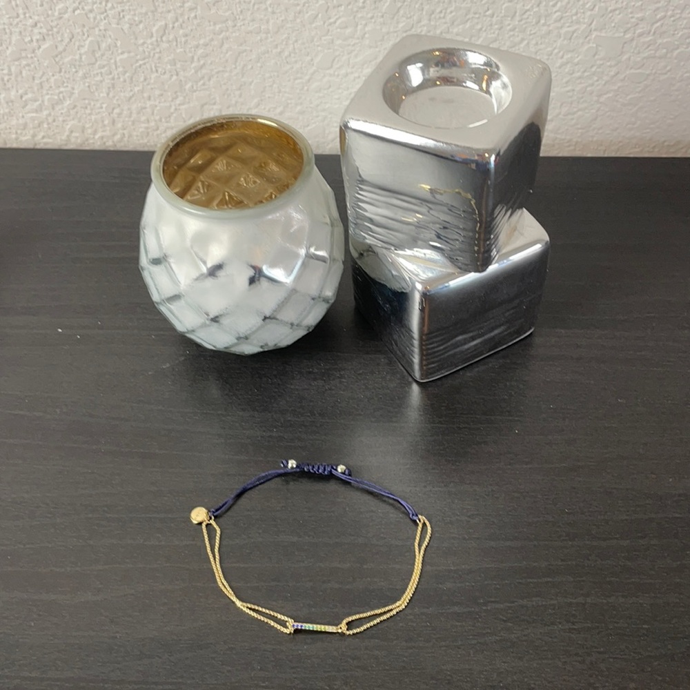 Stella & Dot Rainbow Harmony Gold Tone Bracelet